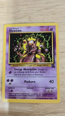 Mewtwo 14 Black Star Promo Pokemon Card - Image 1