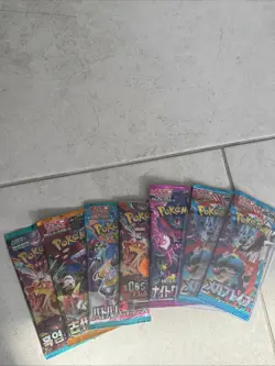 Pokemon TCG Booster Packs Three Japanese Trading Card Game - Image 1