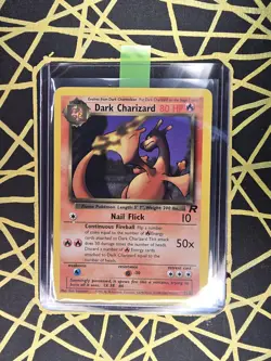 🔥 Dark Charizard 21/82 🔥 Non Holo Rare Team Rocket Set Pokemon Card WOTC TCG - Image 1