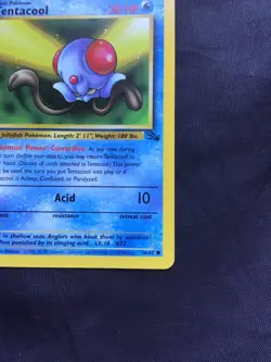 Pokemon Cards: Fossil 1st Edition Common: Tentacool 56/62 - Image 4