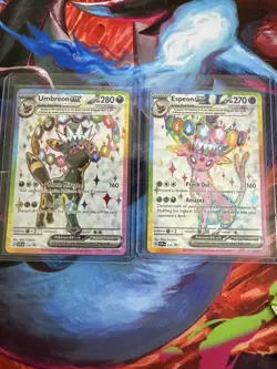 Umbreon & Espeon EX Prismatic Evolutions Premium Collection 175/176 PROMO CARDS - Image 1