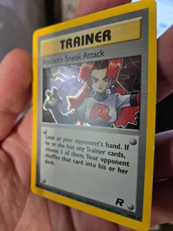 Rocket's Sneak Attack- 16/82 - Pokemon Team Rocket Unlimited Holo Rare Card LP - Image 4