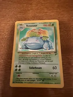 Pokemon TCG Venusaur Base Set 2 Holo Unlimited Rare Card 18/130 NM Condition - Image 1