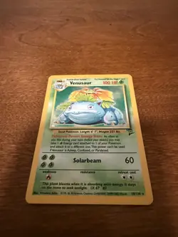 Pokemon TCG Venusaur Base Set 2 Holo Unlimited Rare Card 18/130 NM Condition - Image 2