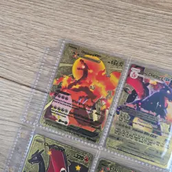 Pokemon Fan Art Gold Foil Charizards VMAX GX V Job Lot x9 Cards - Image 2
