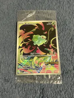 Pokemon TCG Mega Evolutions Stamped Promo Card - Bulbasaur 133/132 - NM - SEALED - Image 1