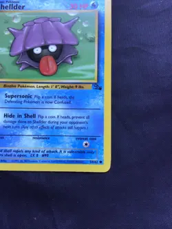 Pokemon Cards: Fossil 1st Edition Common: Shellder 54/62 - Image 4