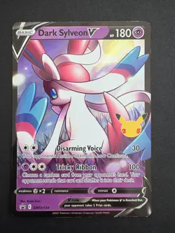 Dark Sylveon V SWSH134 SWSH Sword & Shield Promo Card Pokemon Celebrations NM - Image 1