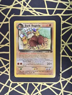 🔥 Dark Dugtrio 23/82 🔥 Non Holo Rare Team Rocket Set Pokemon Card WOTC TCG - Image 2