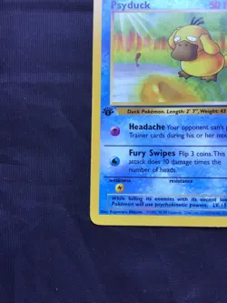 Pokemon Cards: Fossil 1st Edition Common: Psyduck 53/62 - Image 5