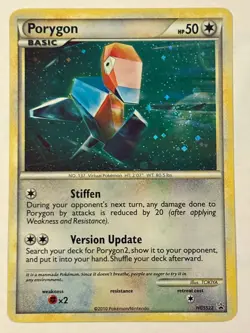 Swirl Holo Porygon HGSS22 Promo Pokemon Card 2010 - Image 1