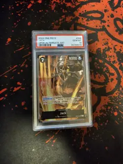 One Piece Card Game Two Legends Jack Alt Art SR OP08-084 English Parallel PSA 10 - Image 1