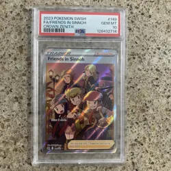 Friends in Sinnoh Pokemon Card (Crown Zenith 149/159) Full Art GEM MINT PSA 10 - Image 1