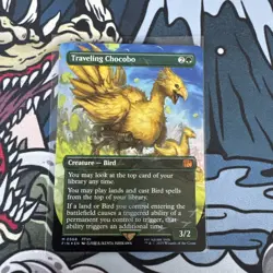 Traveling Chocobo (Borderless) (Chocobo Track Foil) - FINAL FANTASY - Image 1