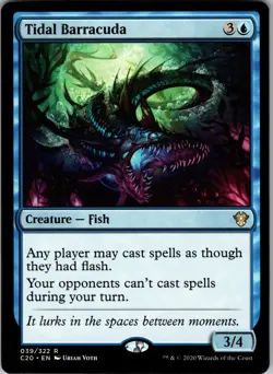 Tidal Barracuda Commander 2020 Rare LP Magic: The Gathering 39 Normal - Image 1