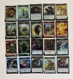 Mtg Magic The Gathering Mint NM Foil Holo Complete Unstable Token Set All 1 - 20 - Image 1