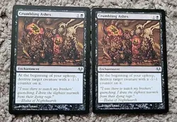 2x X2 Regular Crumbling Ashes 35/180 Eventide MTG LP-NM Magic - Image 1