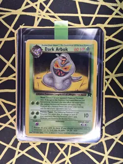 🔥 Dark Arbok 19/82 🔥 Non Holo Rare Team Rocket Set Pokemon Card WOTC TCG - Image 1