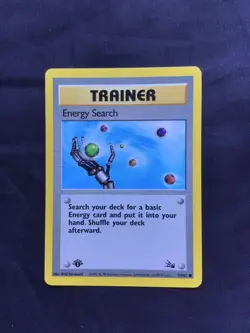 Pokemon Cards: Fossil 1st Edition Common: Energy Search 59/62 - Image 1