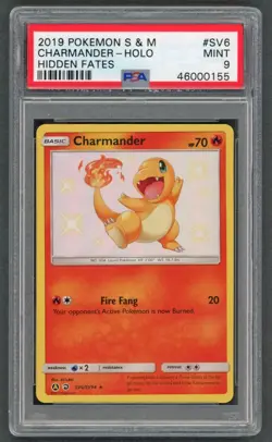 Pokemon Cards - PSA 9 Charmander SV6/SV94 - Hidden Fates - MINT - PSA9 - Image 1