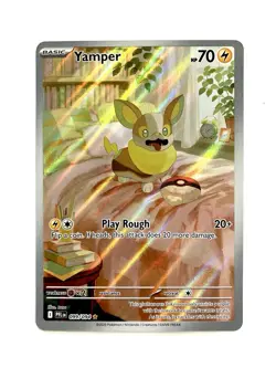 Yamper 99/94 Phantasmal Flames Illustration Rare Holo Pokemon TCG Card NM - Image 1