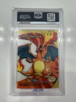 PSA 9 MINT Charizard PC3 Clear Card 2000 Topps Pokemon TV Animation - Image 2