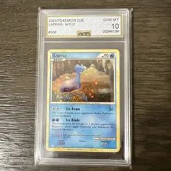 2023 Pokemon TCG Lapras Holo AGS 10 Gem Mint - Image 1