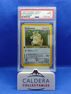 1999 Pokemon 1st Edition Kangaskhan Holo Rare Jungle 5/64 WOTC PSA 9 Mint - Image 1