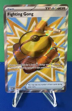 Pokemon TCG Fighting Gong Full Art Holo Trainer Card - Near Mint - Image 1