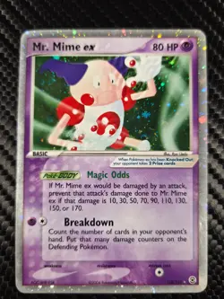(NM) Mr. Mime ex 110/112 Firered & Leafgreen Holo Rare Vintage Pokemon Card - Image 1