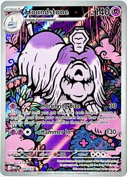 Houndstone 145/132 Illustration Rare Pokemon Card TCG 2025 MEGA EVOLUTION NM - Image 1