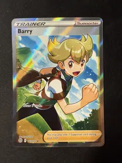 Pokemon TCG Barry Sword & Shield: Brilliant Stars 167/172 Holo Ultra Rare - Image 1