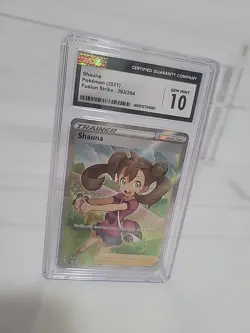 Pokemon Shauna Fusion Strike 263/264 Holo Full Art Ultra Rare CGC 10 GEM MINT - Image 1