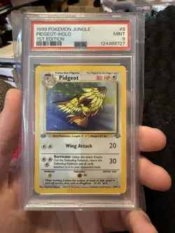 1999 POKEMON JUNGLE 1ST EDITION #8/64 PIDGEOT HOLO PSA 9 *new Cert* - Image 1