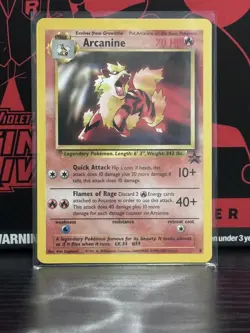 Arcanine Pokemon Black Star Promo #6 WOTC 1999-2000 NM - Image 1