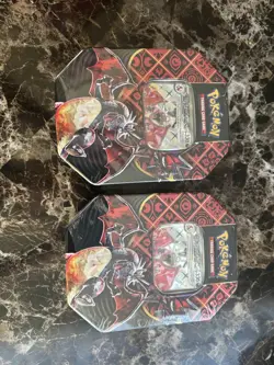 2x Pokemon TCG: Scarlet & Violet-Paldean Fates Tin (Shiny Charizard ex) Sealed - Image 1