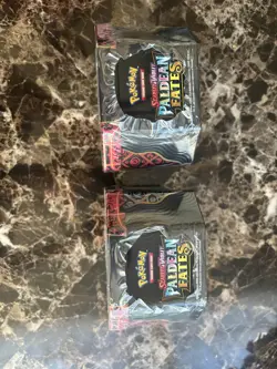 2x Pokemon TCG: Scarlet & Violet-Paldean Fates Tin (Shiny Charizard ex) Sealed - Image 2