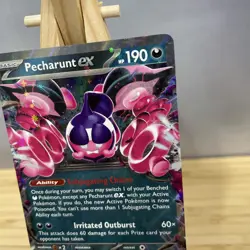 Pecharunt EX 039/064 - Pokemon TCG SV: Shrouded Fable - Holo Half Art NM - Image 4