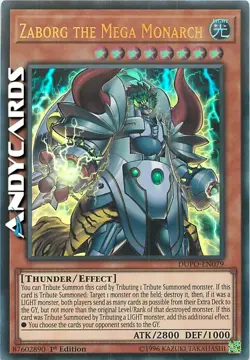 ZABORG THE MEGA MONARCH (Zaborg Il Mega Monarca) • Ultra R • DUPO EN079 • YUGIOH - Image 1