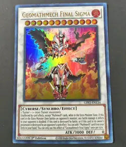 Yu-Gi-Oh! Geomathmech Final Sigma Ultra Rare 1st Edition GFP2-EN134 LP - Image 1