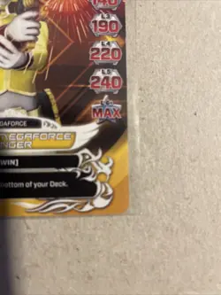 2013 Saban's Power Rangers - Action Card Game Yellow Megaforce Ranger #1-109 2rz - Image 5