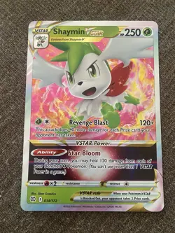 Pokemon TCG Shaymin Vstar 014/172 Jumbo Card Promo NM Condition - Image 1