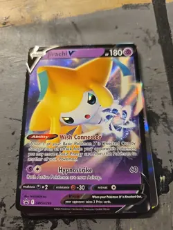 Pokemon TCG Jirachi V SWSH299 JUMBO EU Exclusive Promo Card NM Eng - Image 1