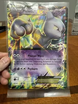 Jumbo Mewtwo EX XY183 NM 2016 Pokemon XY Oversized Collection Box Promo Card - Image 1