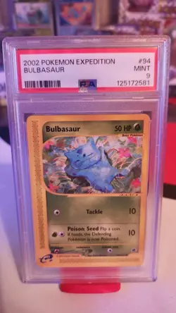 Pokemon TCG Bulbasaur Expedition Base Set, Card 94/165, PSA 9 - Image 1