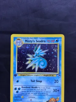 Pokemon Cards: Gym Heroes 1st Edition Rare Holo: Misty's Seadra 9/132 - Image 2