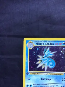 Pokemon Cards: Gym Heroes 1st Edition Rare Holo: Misty's Seadra 9/132 - Image 3