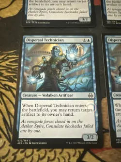 Mtg Magic Playset 4x Dispersal Technician Misprint Error Card Playset - Image 4