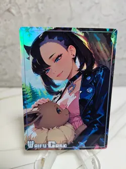 Marnie Trading Card Waifu Goddess Story Anime Girl holo Karte Manga Full Art - Image 1