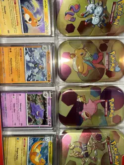 Contents Of Pokemon 151 Mini Tin 4 Pack - 8 Packs, 4 Promos Coins Art Card *Read - Image 1